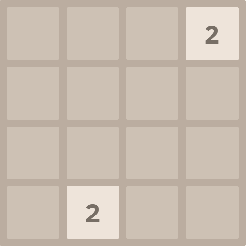 Two identical tiles merging into one